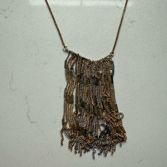 Free People Mixed Metals Passenger Necklace - Gold/Silver - NWOT - Picture 7 of 8